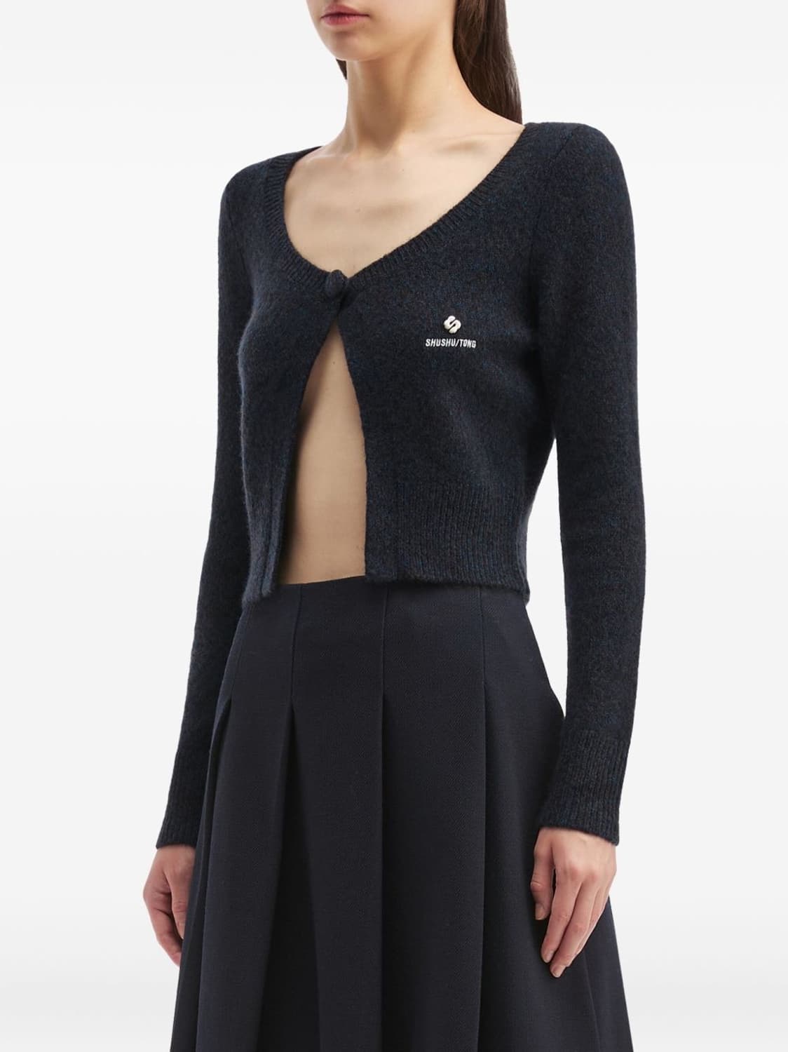 슈슈통 원 버튼 가디건 네이비 상품이미지2