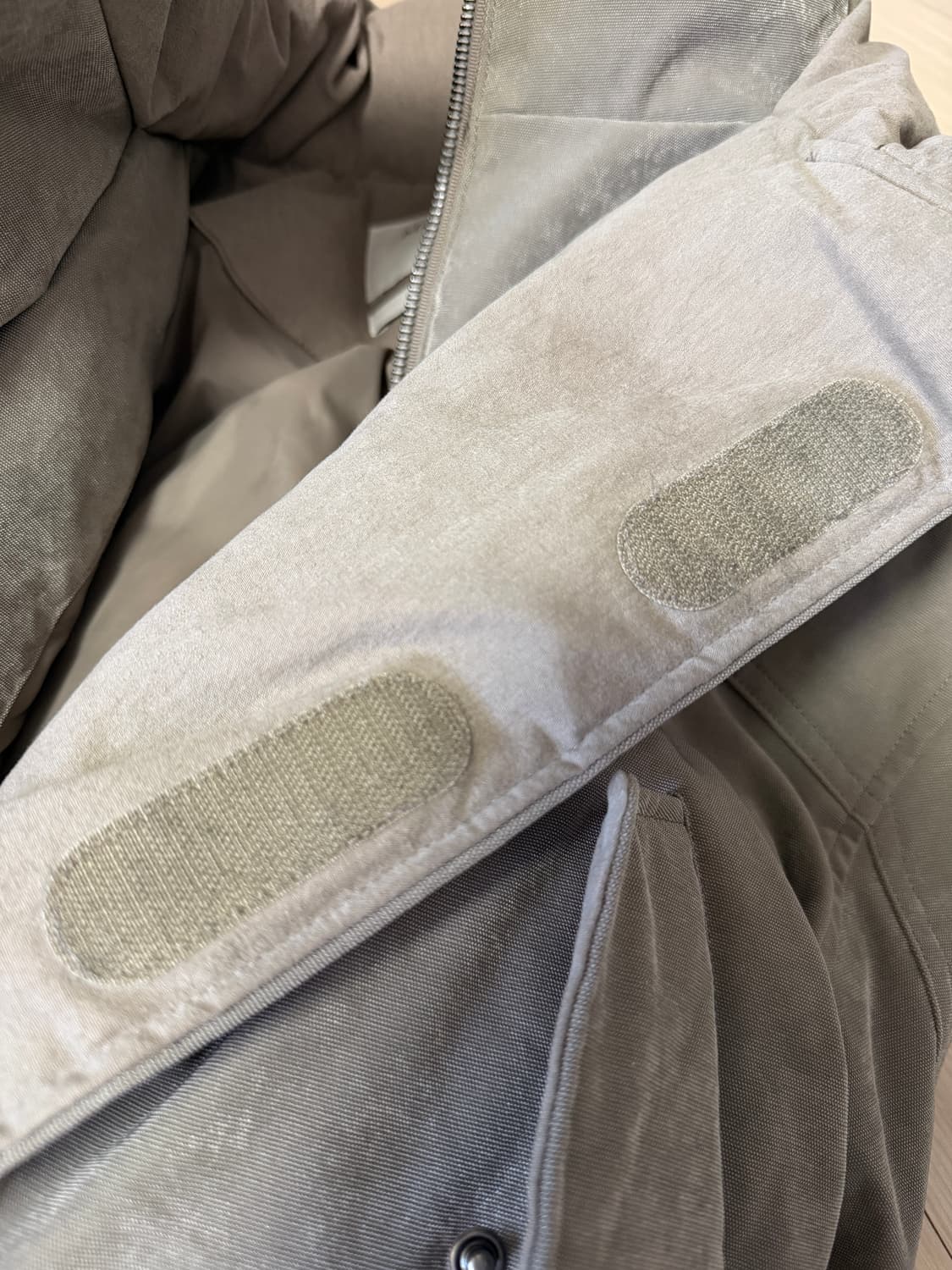 마뗑킴 패딩 LAYERED HOODY BOMBER DOWN JUMPER 상품이미지4