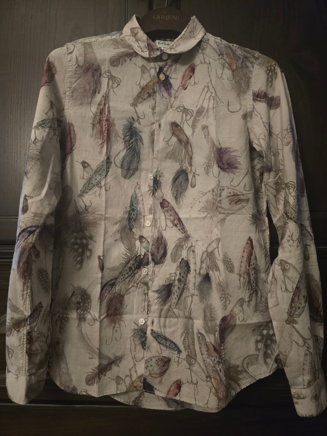 폴 스미스 낚시 프린트 긴팔 셔츠 M사이즈입니다. 상품이미지1