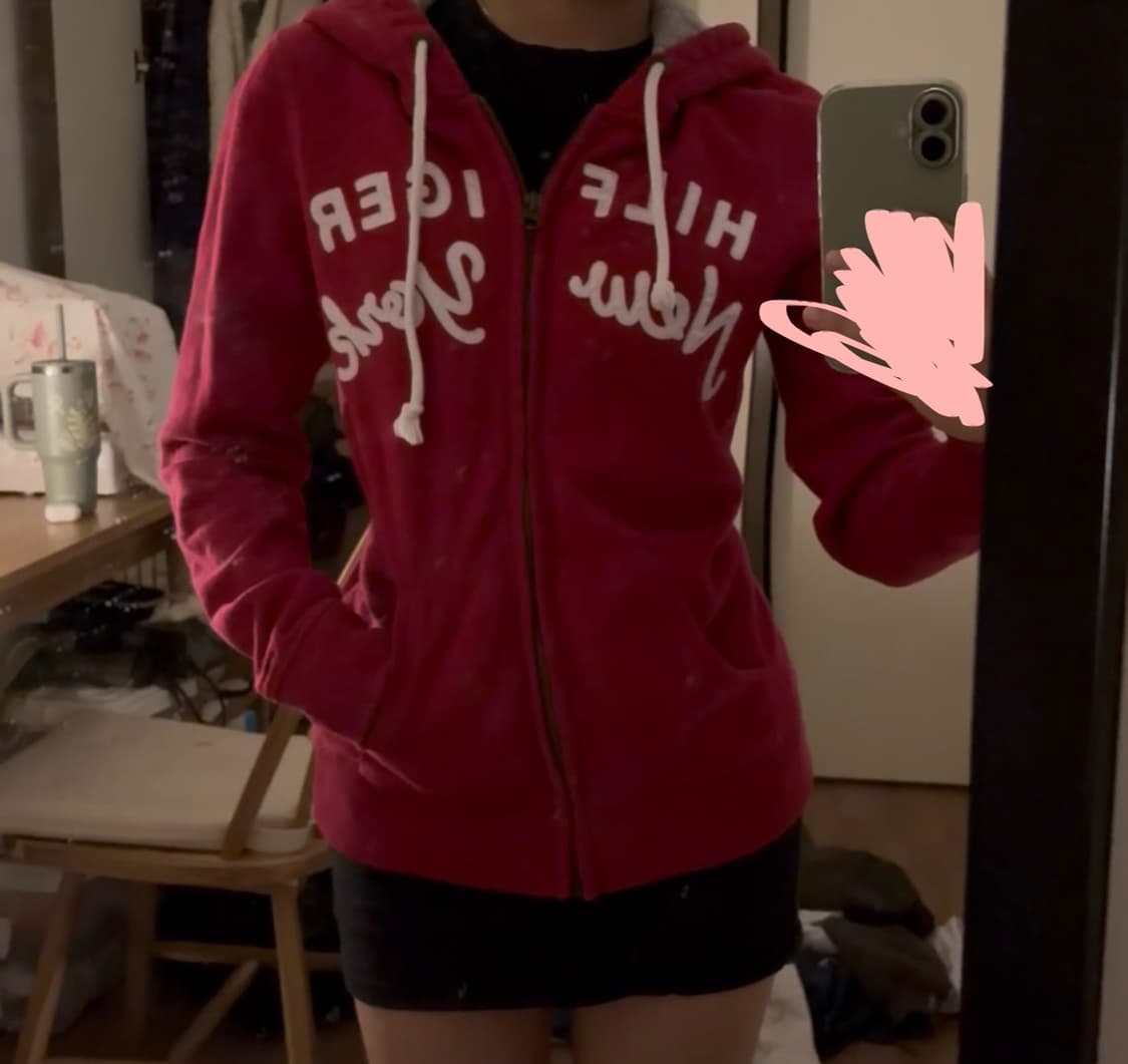 Tommy hilfiger 자주색 집업 y2k (네고 ㄱㄴ) 상품이미지1