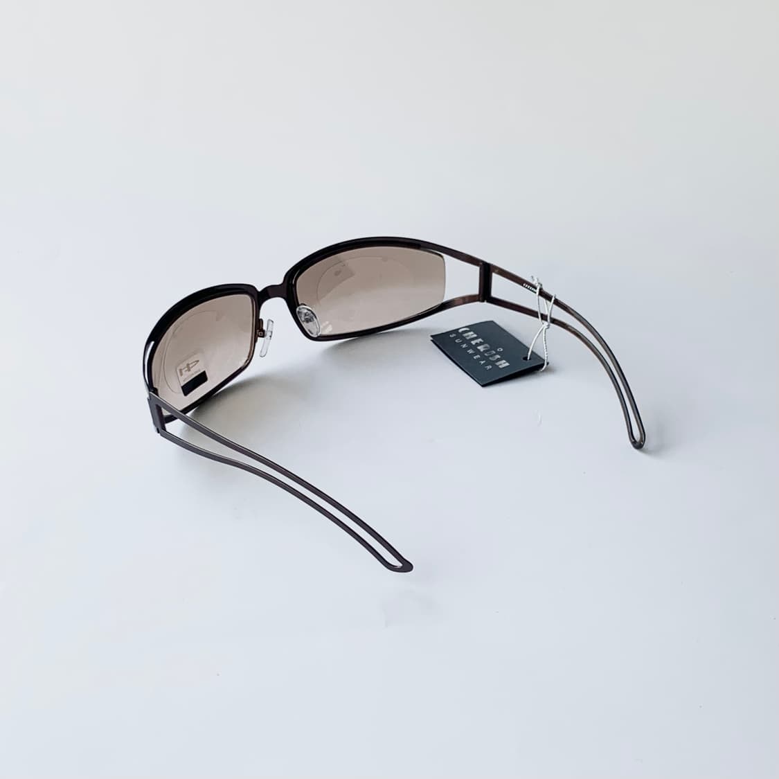 967 데드스탁 빈티지선글라스 브라운 타원형 안경테 클래식 오벌 메탈 상품이미지4