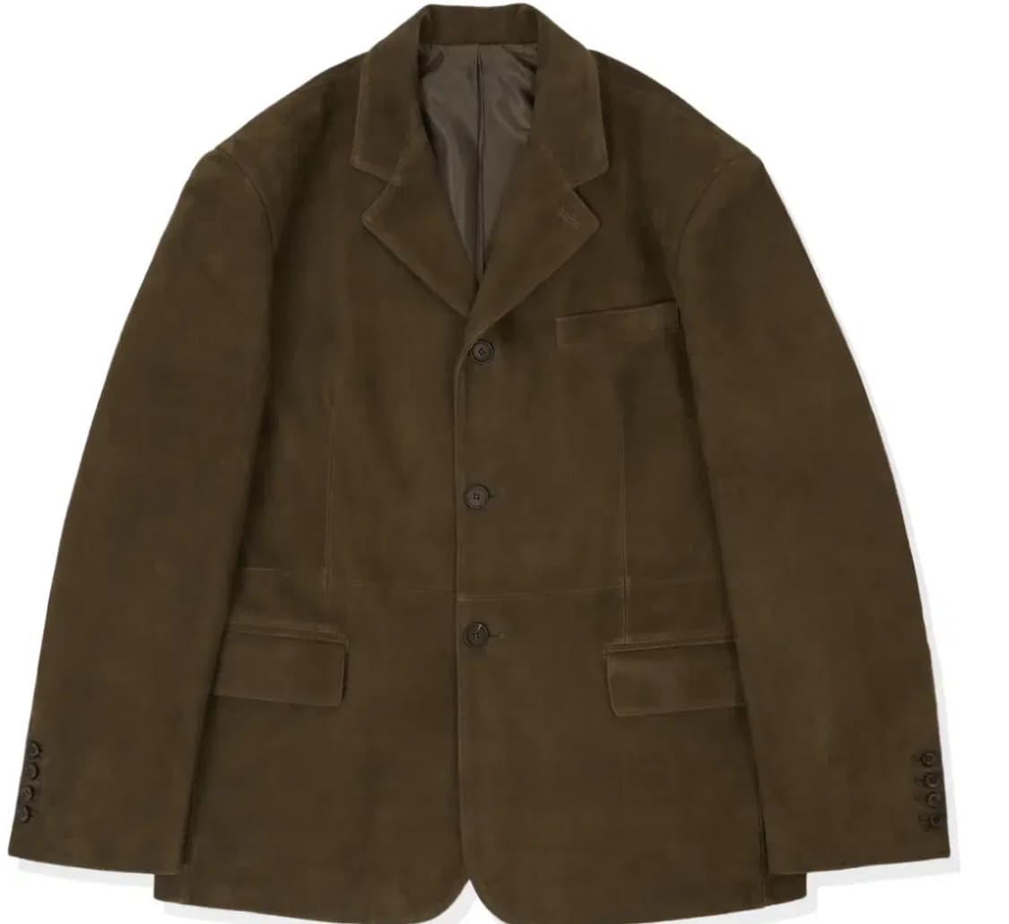 [새상품] stu 고트 스웨이드 블레이저 L 사이즈 상품이미지1