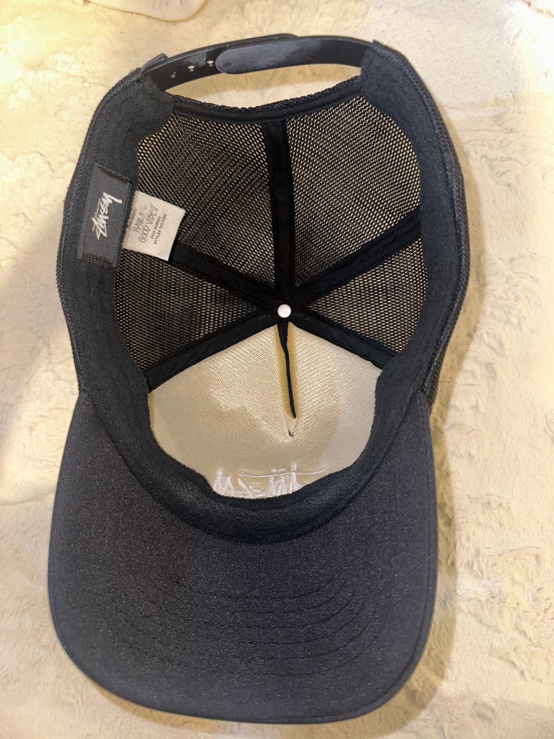 Stussy basic trucker cap black 상품이미지4