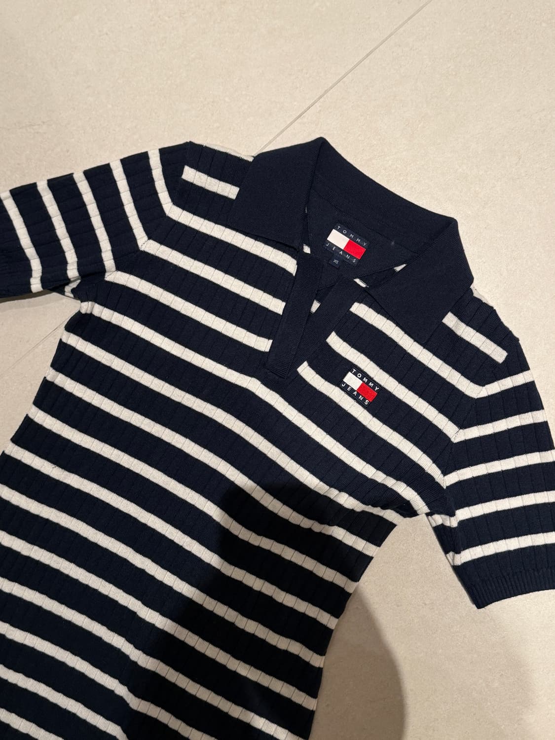 타미진스 여성 니트 스웨터 폴로 원피스 xs 상품이미지4