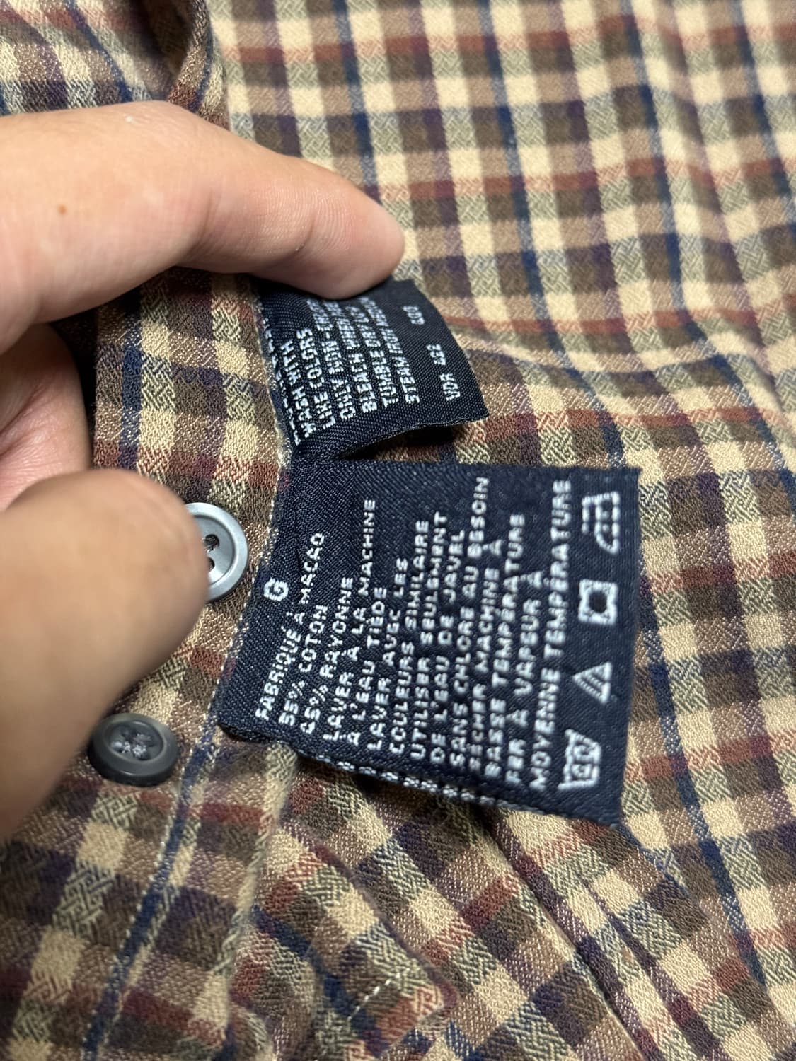 노티카(Nautica) 빈티지 클래식 체크 셔츠 상품이미지4