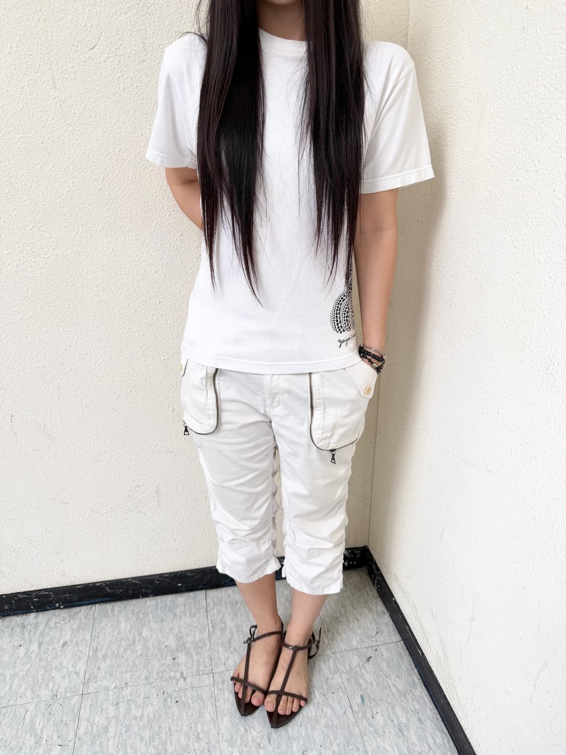 00s Hamnett capri zip pants 상품이미지1