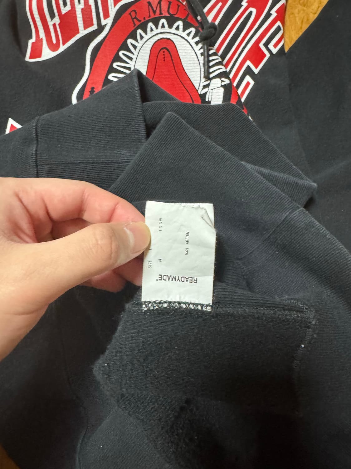 레디메이드 후드티 블랙 상품이미지4