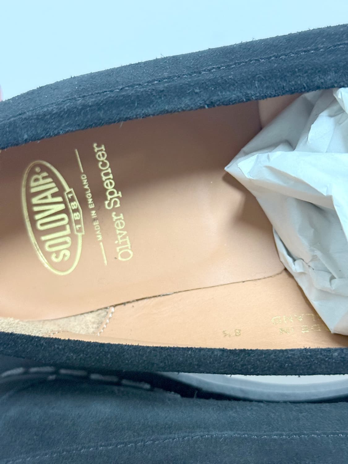 [275] 솔로베어 x 올리버스펜서 페니로퍼 블랙 스웨이드 상품이미지6