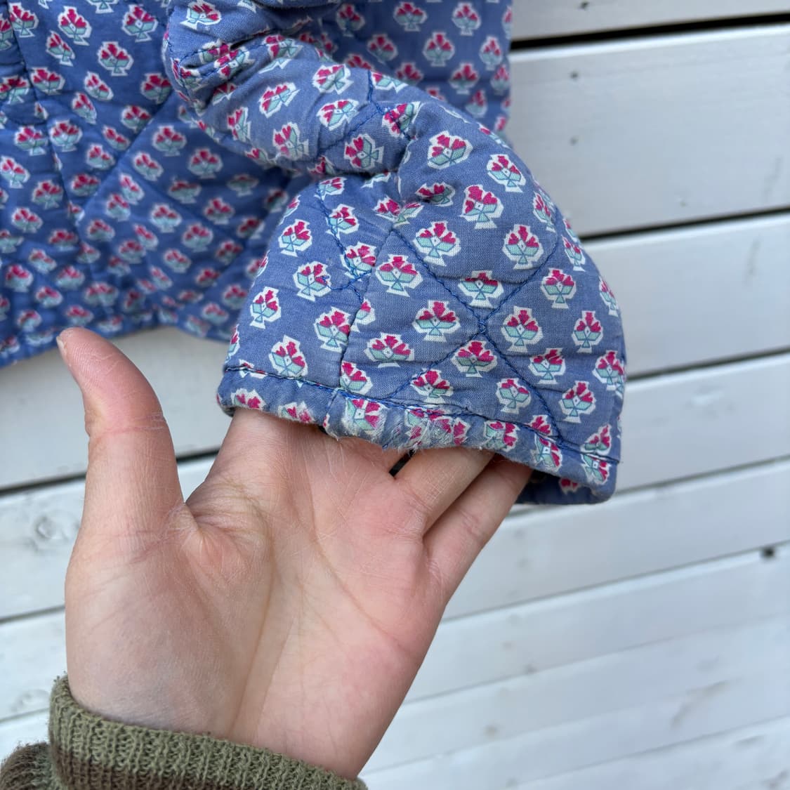 Polo 폴로 플라워 꽃무늬 퀼팅 자켓 상품이미지6