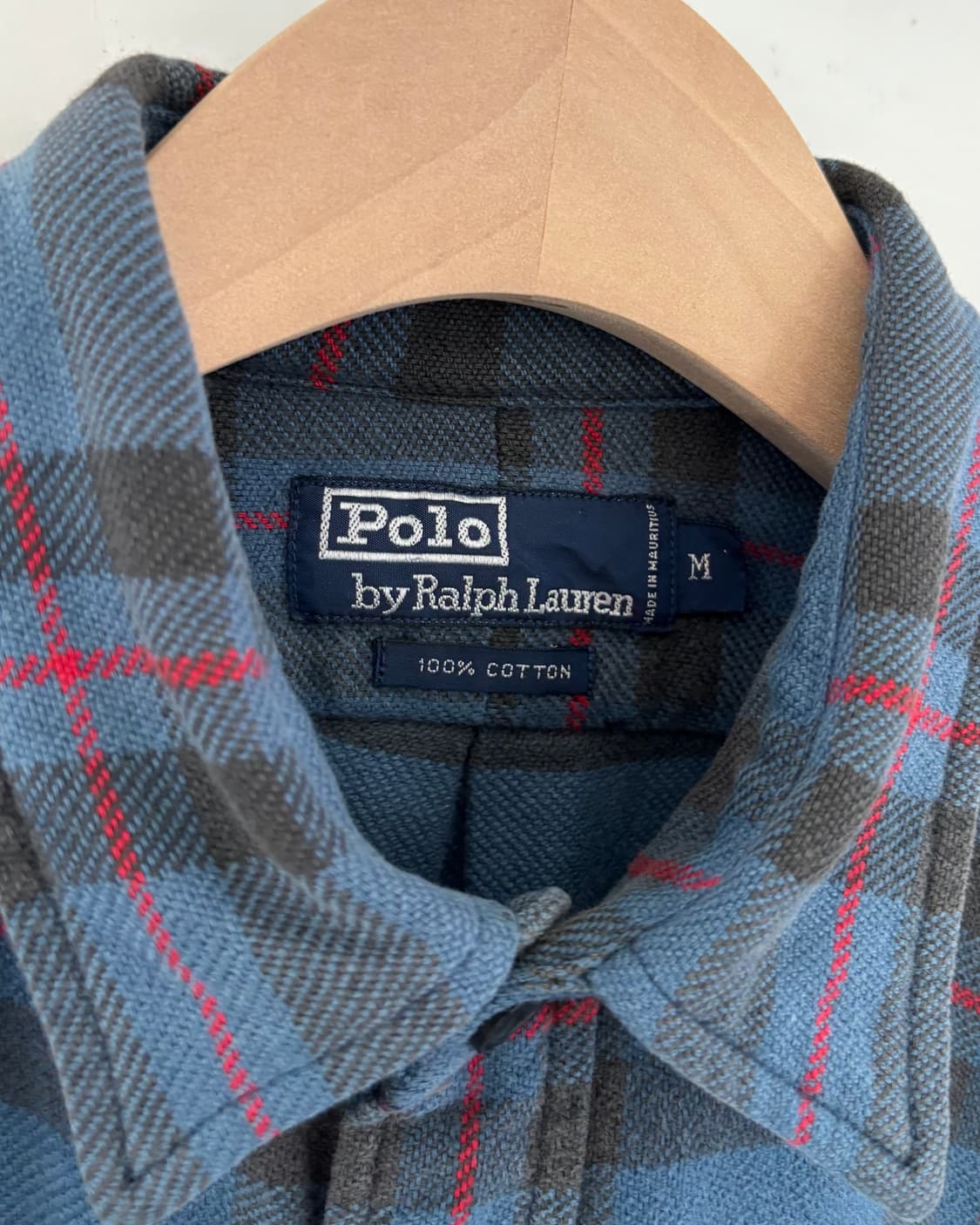 Polo 폴로 랄프로렌 투포켓 딥블루 플란넬 체크 셔츠 자켓 상품이미지5
