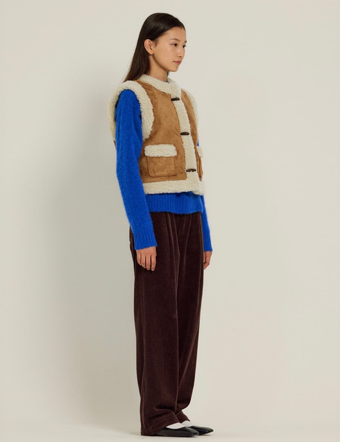 시엔느 (Sienne) Cambon Shearing Vest - Beig 상품이미지7