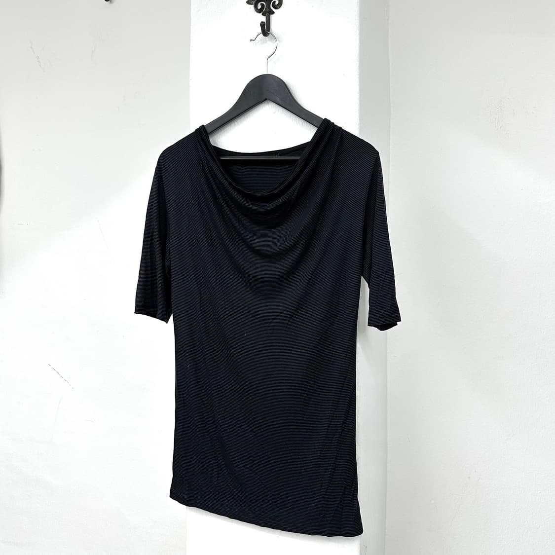 Fuga stripe drape short sleeve 상품이미지2