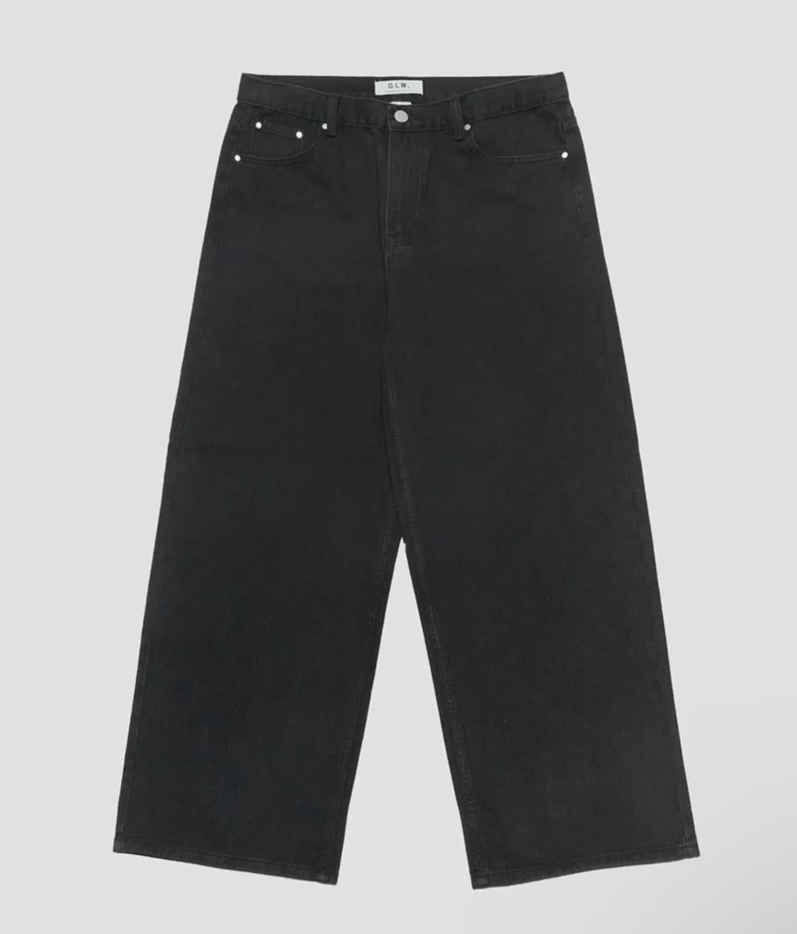 굿라이프웍스 이지 와이드 데님 흑청 L 상품이미지2