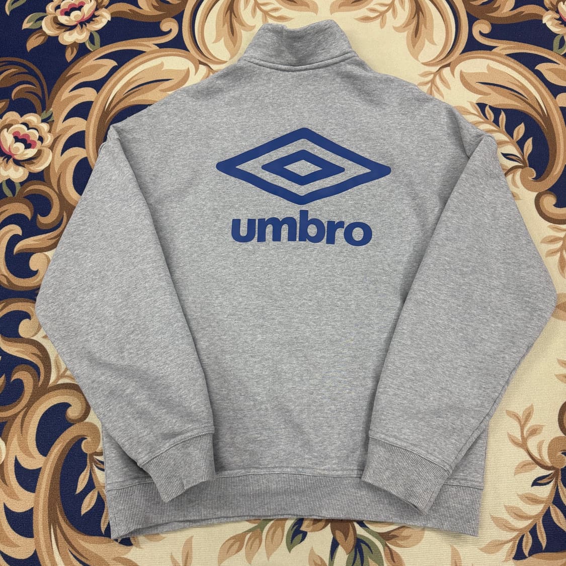 (S)엄브로 UMBRO 하프집업 맨투맨(그레이,뒷판빅로고 상품이미지4