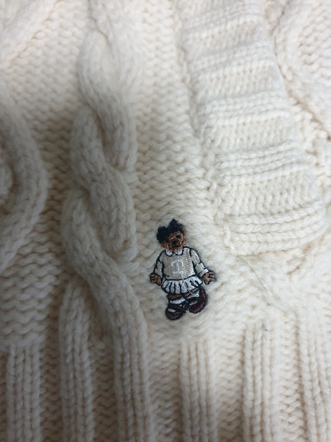 (빈티지) 티니위니 우먼스 케이블 울100% 패디드 후드 조끼 (FS) 상품이미지2