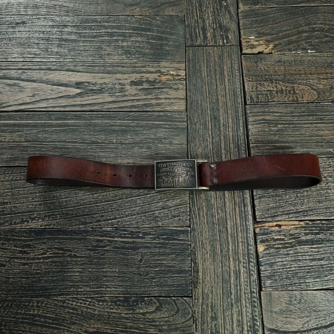 [리바이스] 리얼 카우 레더 빅로고 버클 소가죽 벨트 M18954 상품이미지2