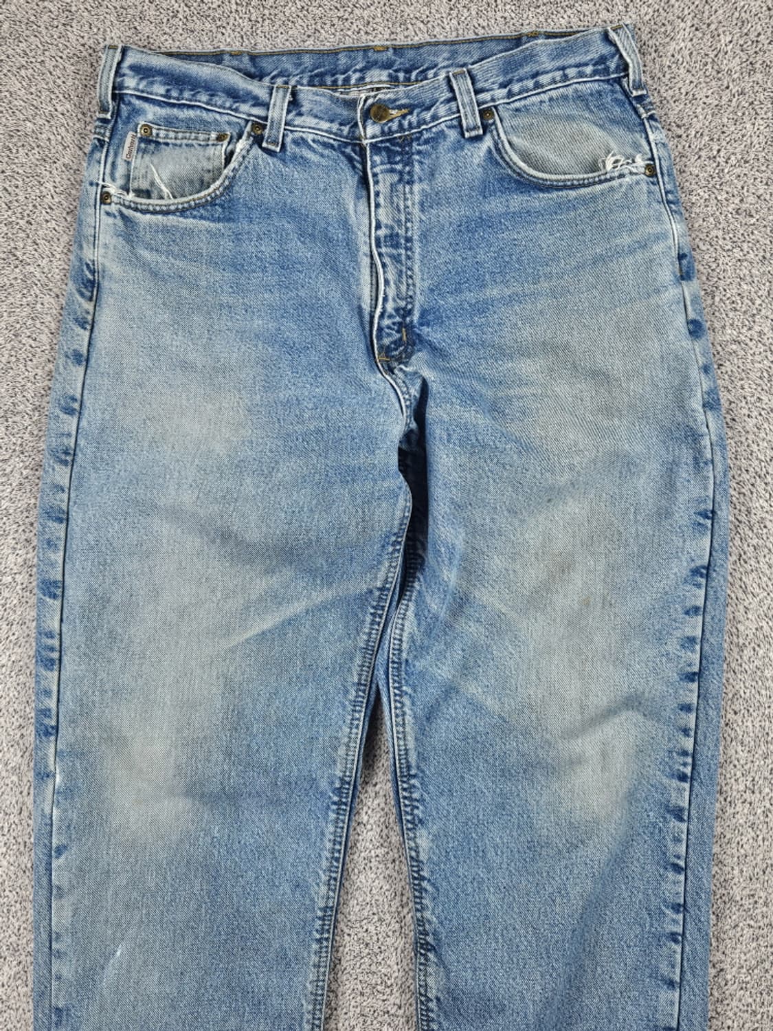 칼하트 헤비 플란넬 체크 데님 워크팬츠 ( 36X34 ) / 10052 상품이미지5