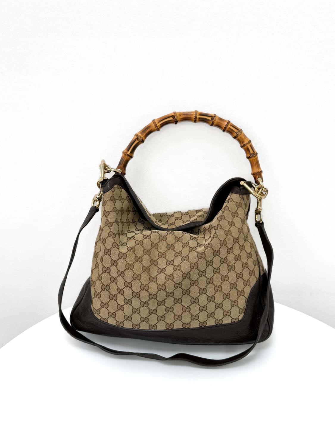 구찌 GG 캔버스 뱀부 호보백 상품이미지1