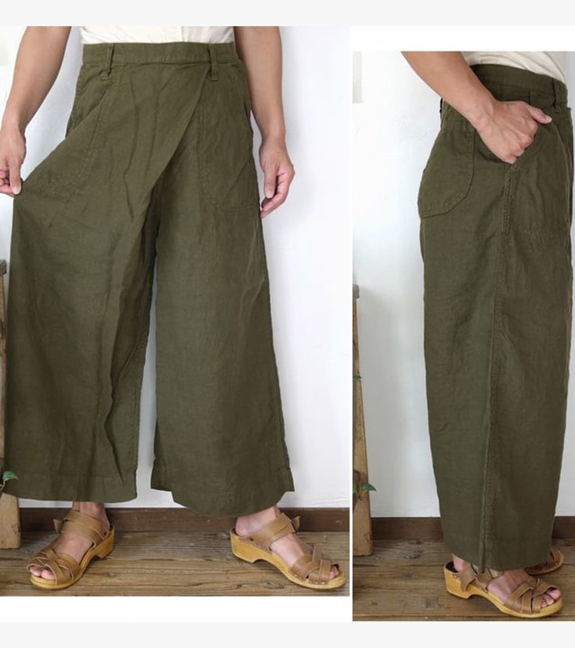 OMNIGOD - CURROT SKIRT PANTS 상품이미지3