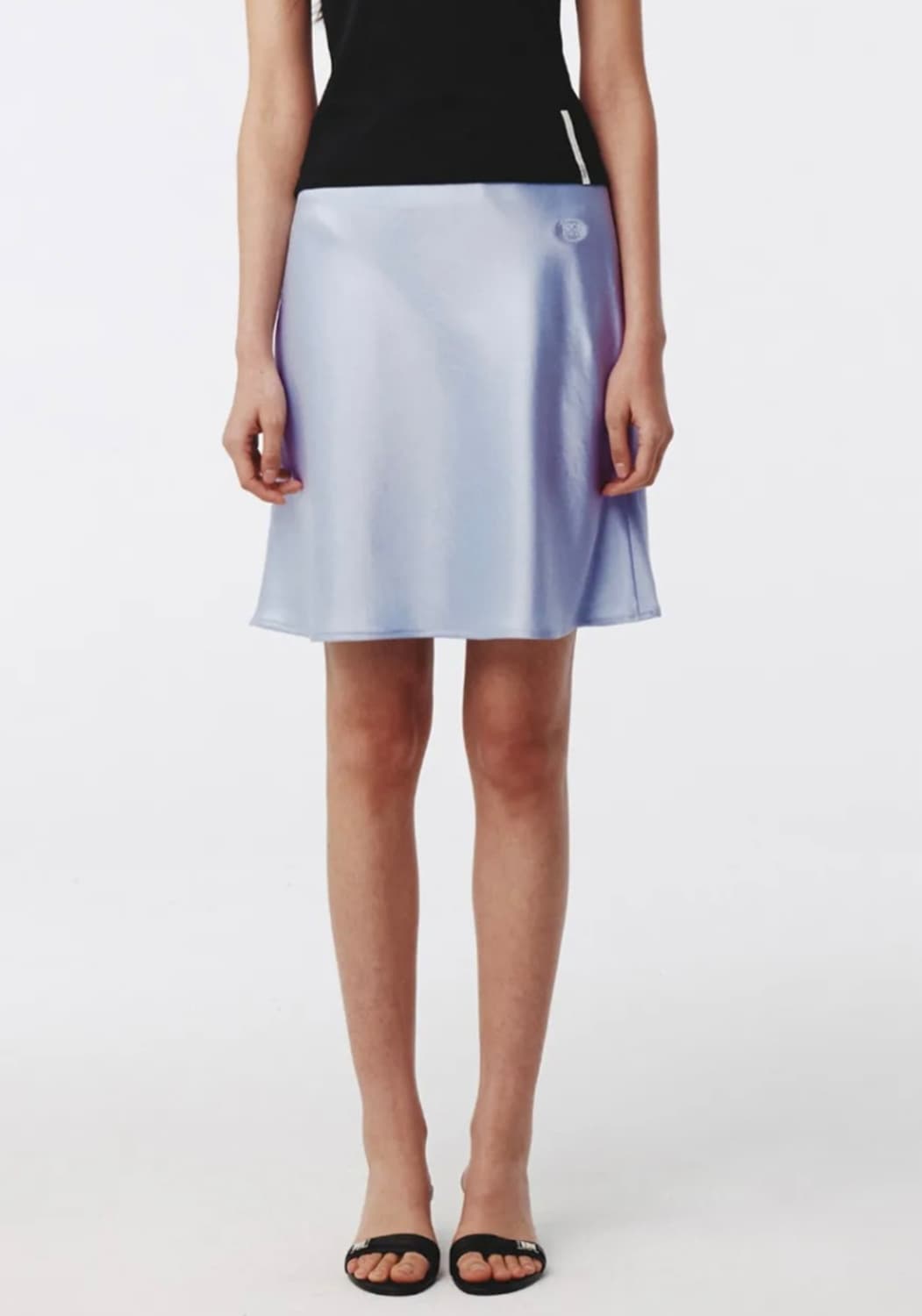 kijun 기준 새틴 미니 스커트 상품이미지3