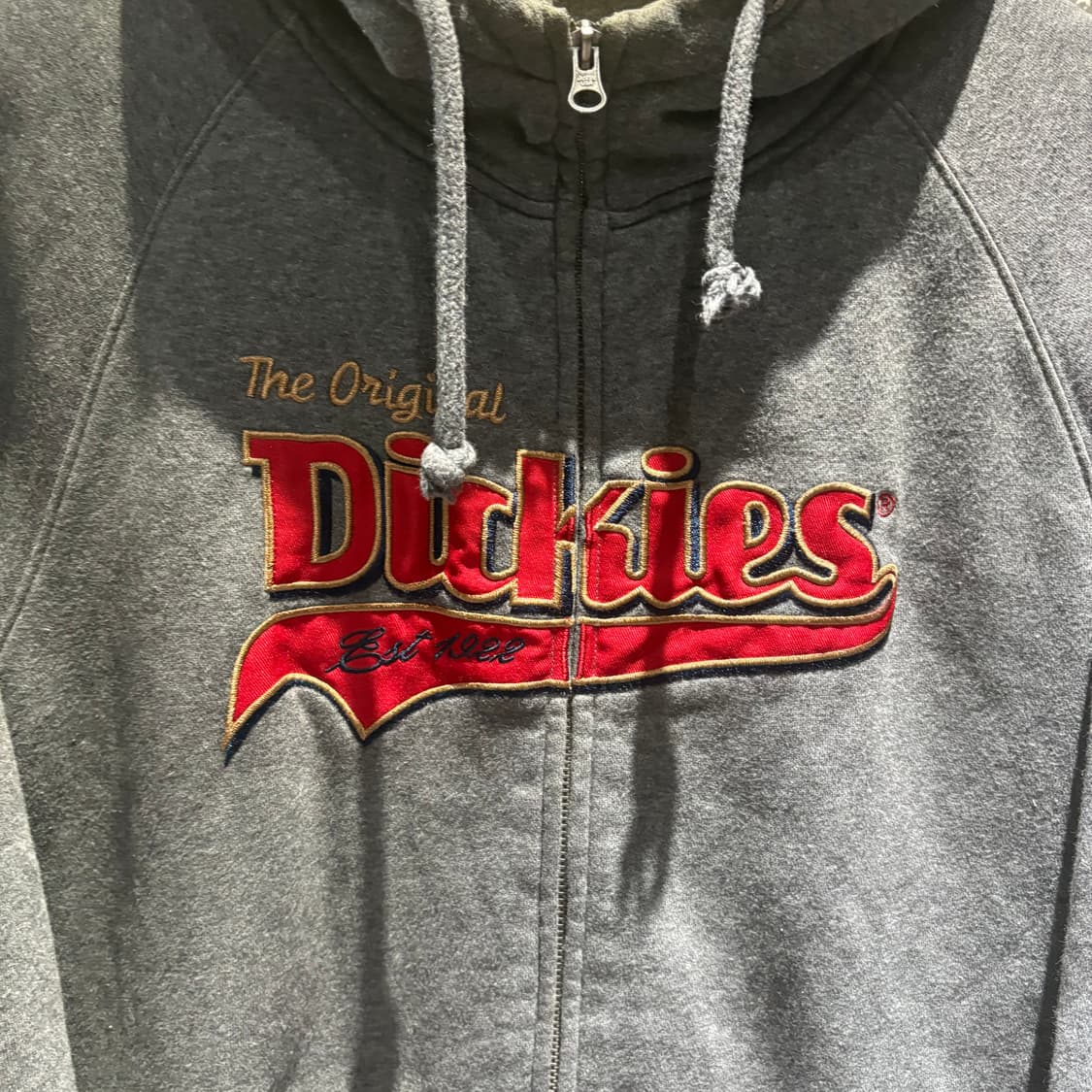 디키즈 빈티지 빅로고 안감양털 헤비후드집업 상품이미지2