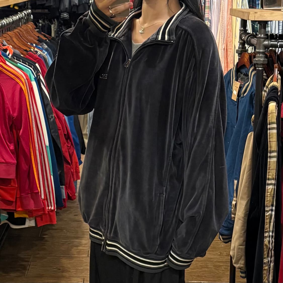 [HI] VTG 벨벳져지 딥그레이 상품이미지4