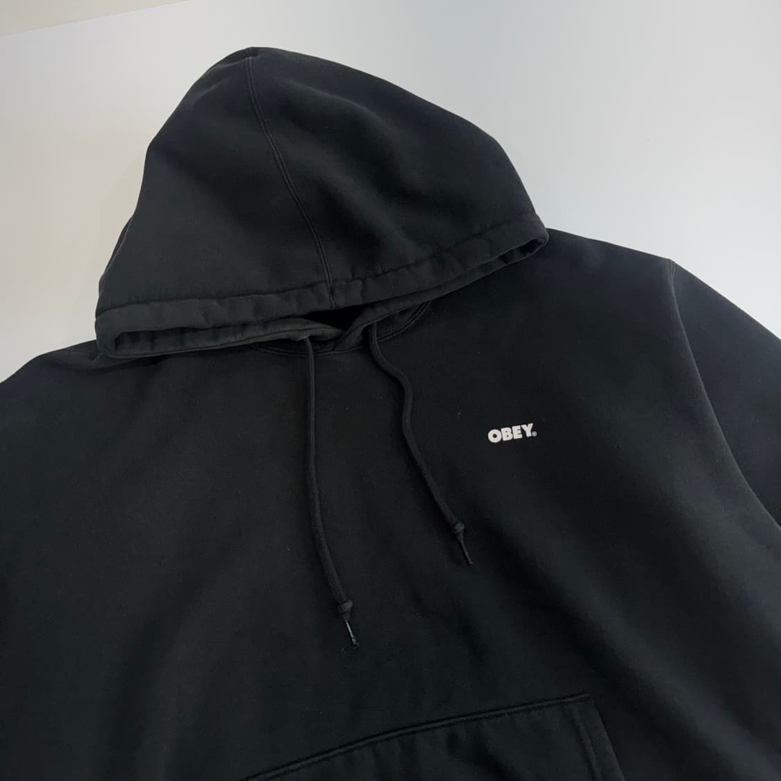 Obey 오베이 백 포인트 로고 멜란지 후드티 상품이미지6