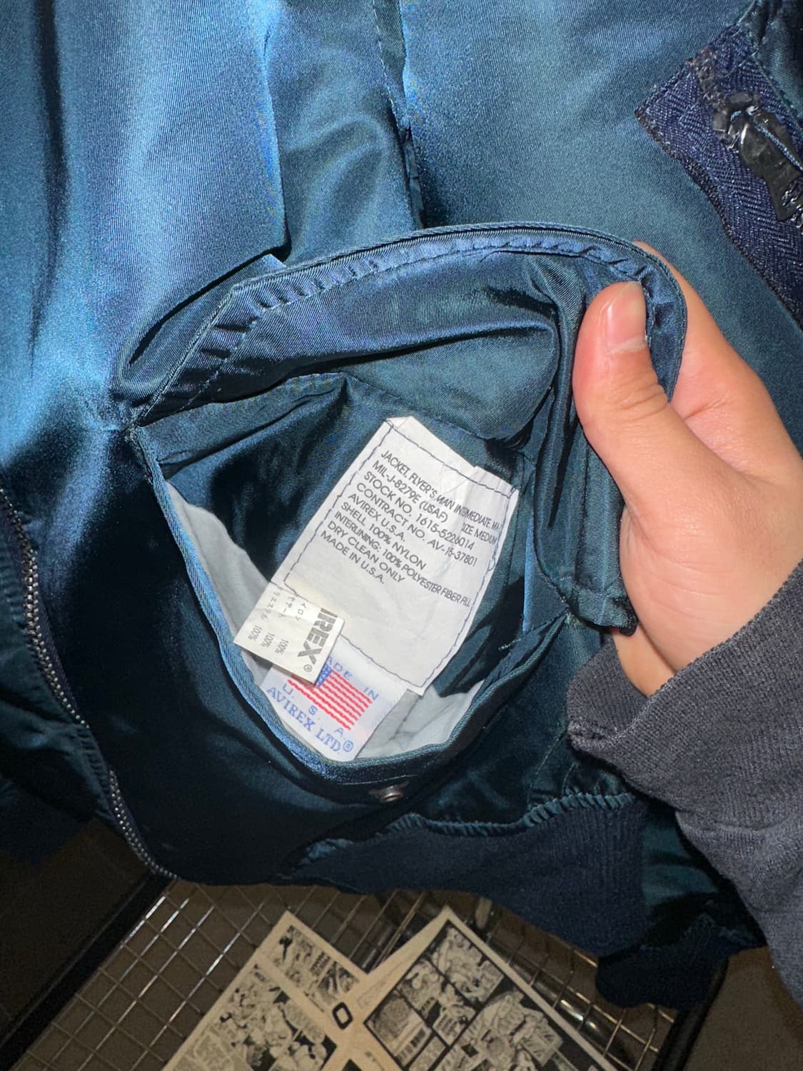 90’s Avirex logo Ma-1 flight  jacket 상품이미지10