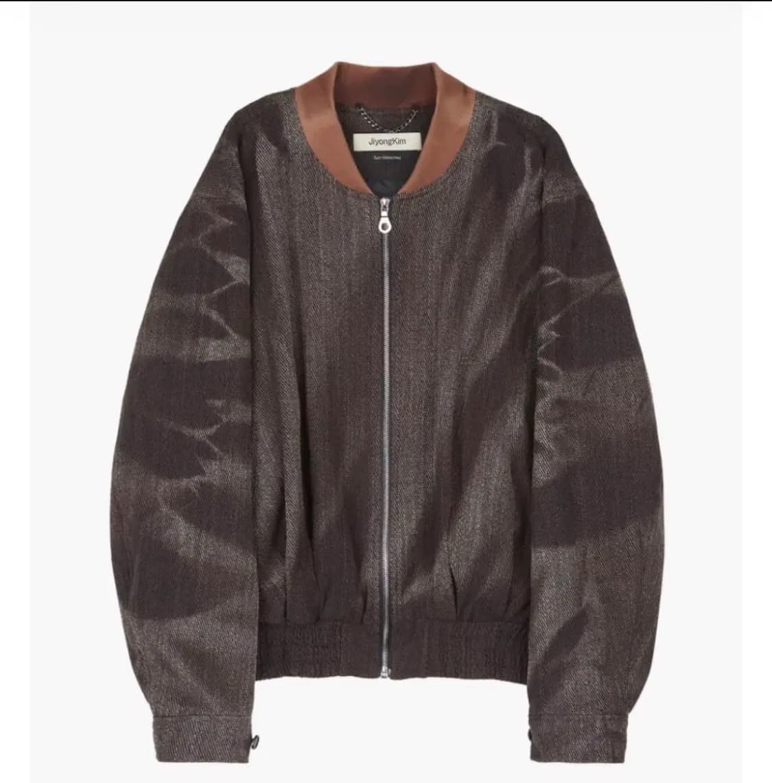 [M] 지용킴 썬블리치드 숄 봄버 상품이미지1