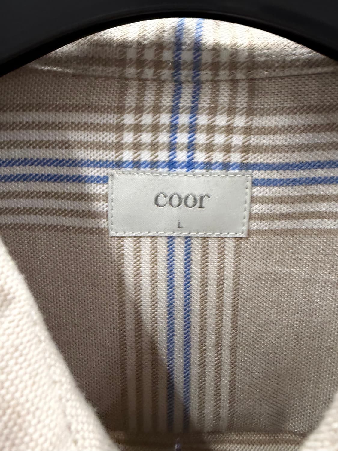 Coor 쿠어 체크 셔츠 L 상품이미지4