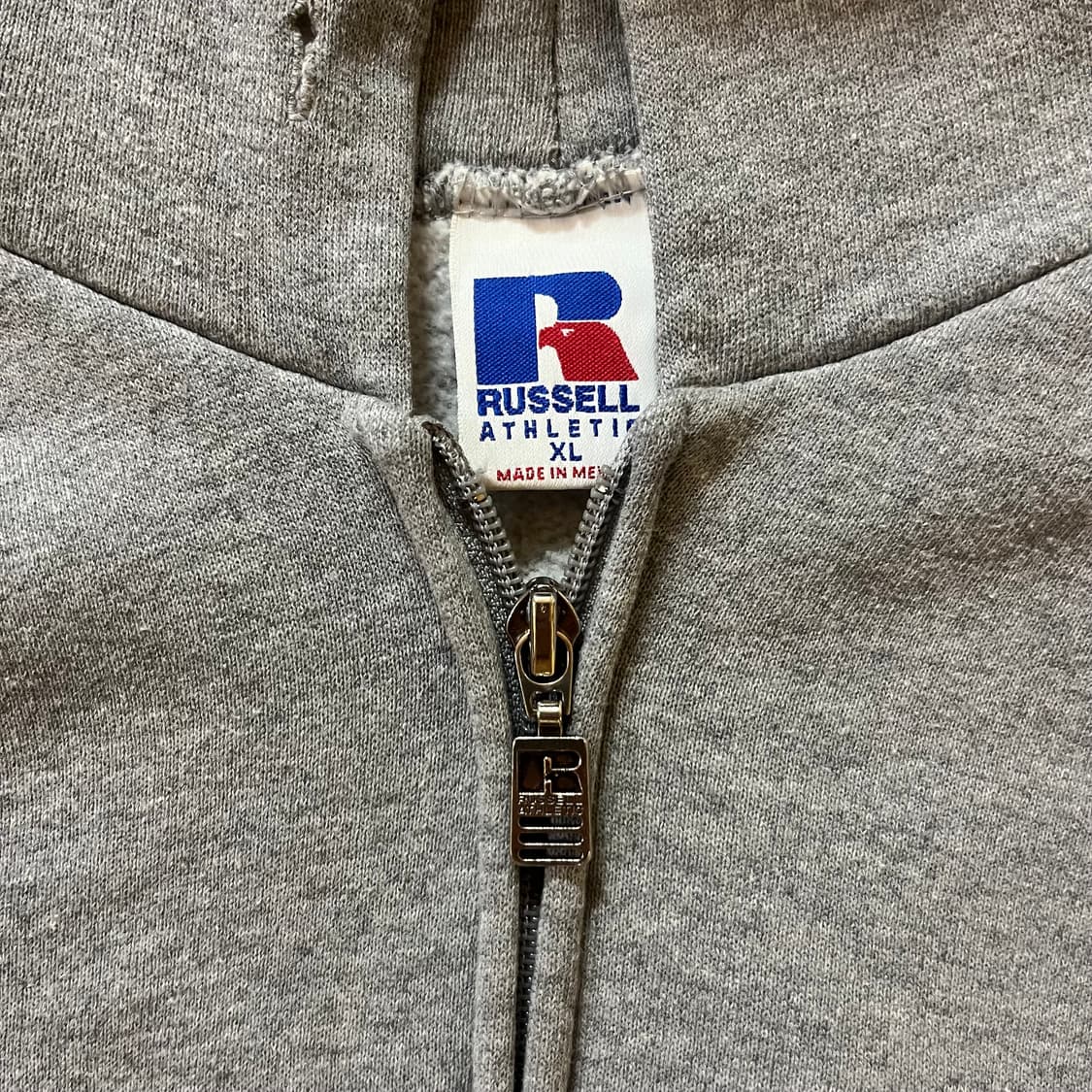 [XL] 90s 빈티지 러셀 후드집업 그레이 상품이미지2