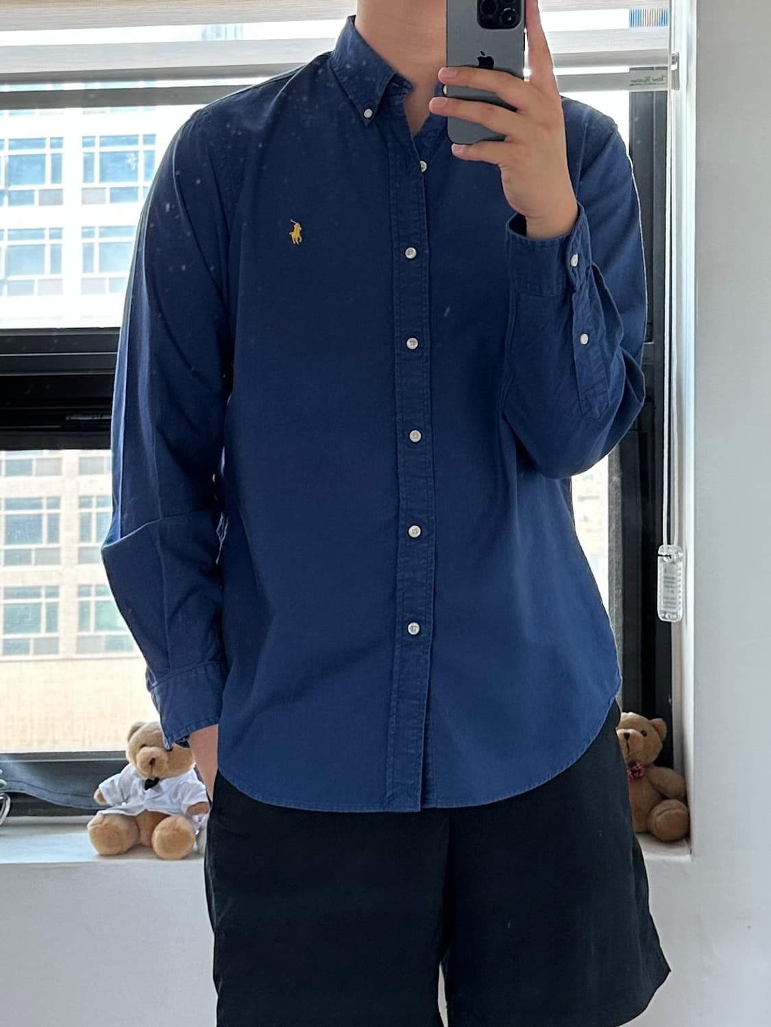 폴로 랄프로렌 솔리드 셔츠 L 상품이미지7