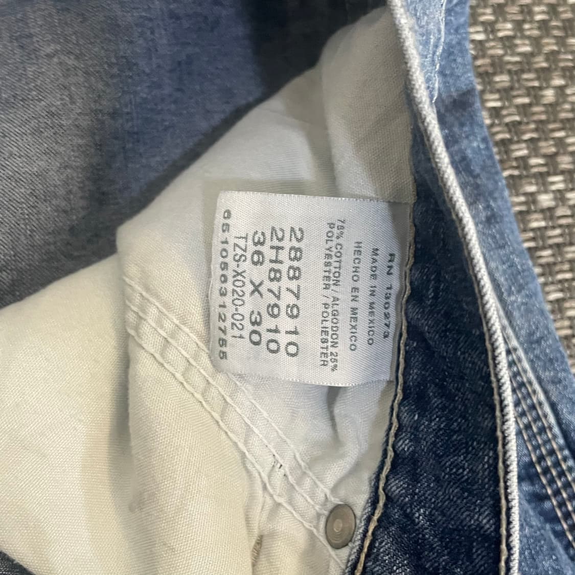 (36) Lee 90s 던가리 데님 카펜더 팬츠 상품이미지5