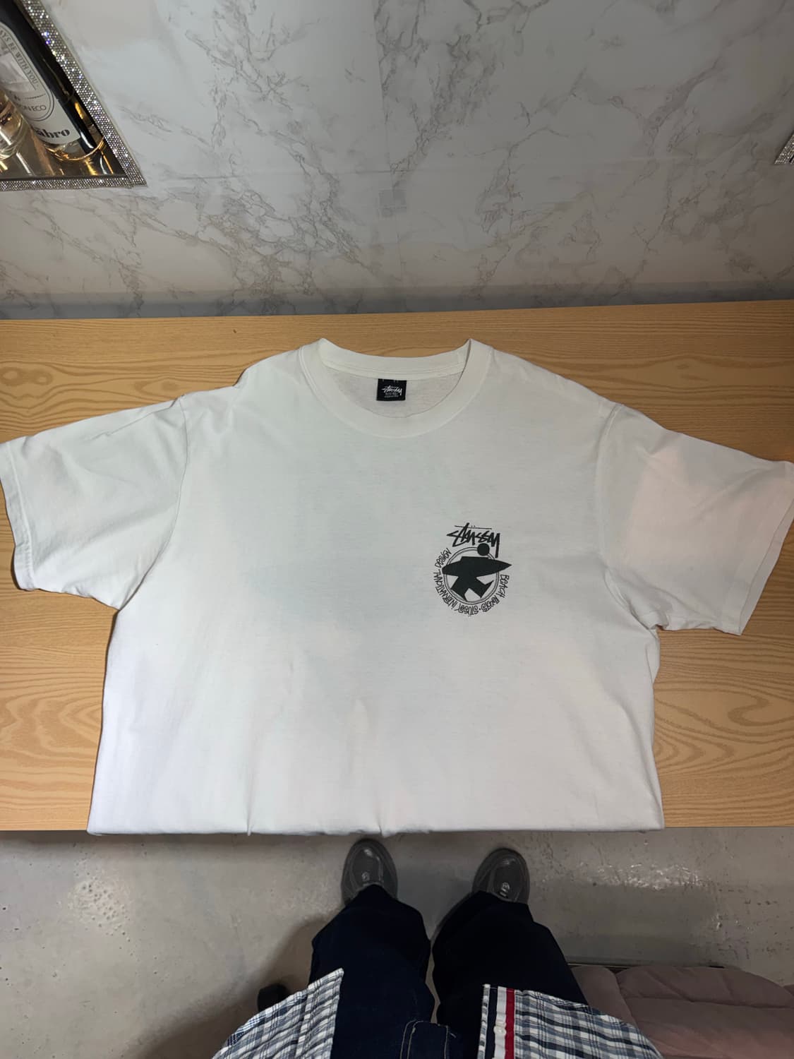 STUSSY 스투시 비치루트 티셔츠 (내추럴)-빅사이즈 상품이미지4