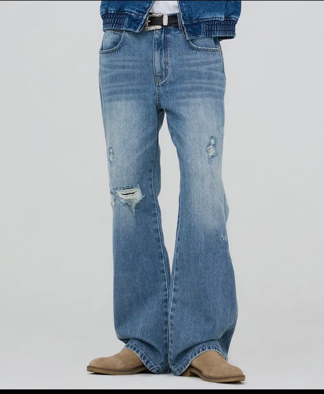 랭글러 Flare Fit Horizon Destroyed 데님 팬츠 상품이미지1