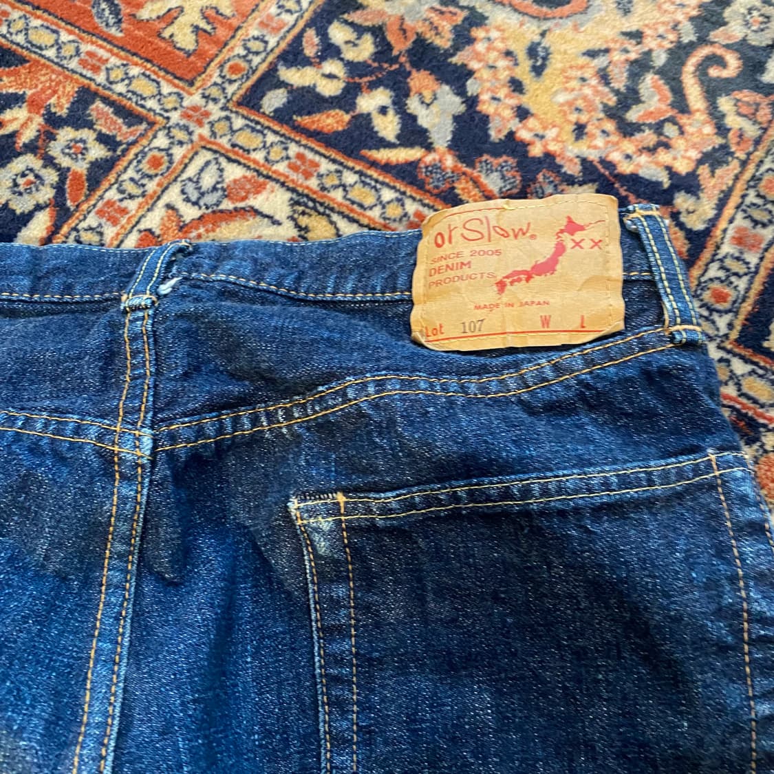 🌊Orslow 107 denim pants size 4 상품이미지4