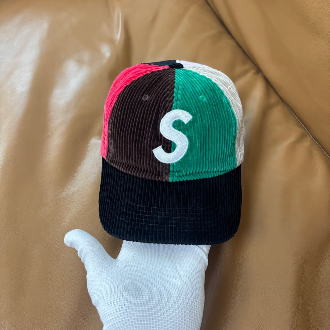 슈프림 S로고 6패널 볼캡 모자 코듀로이 멀티 컬러 상품이미지2