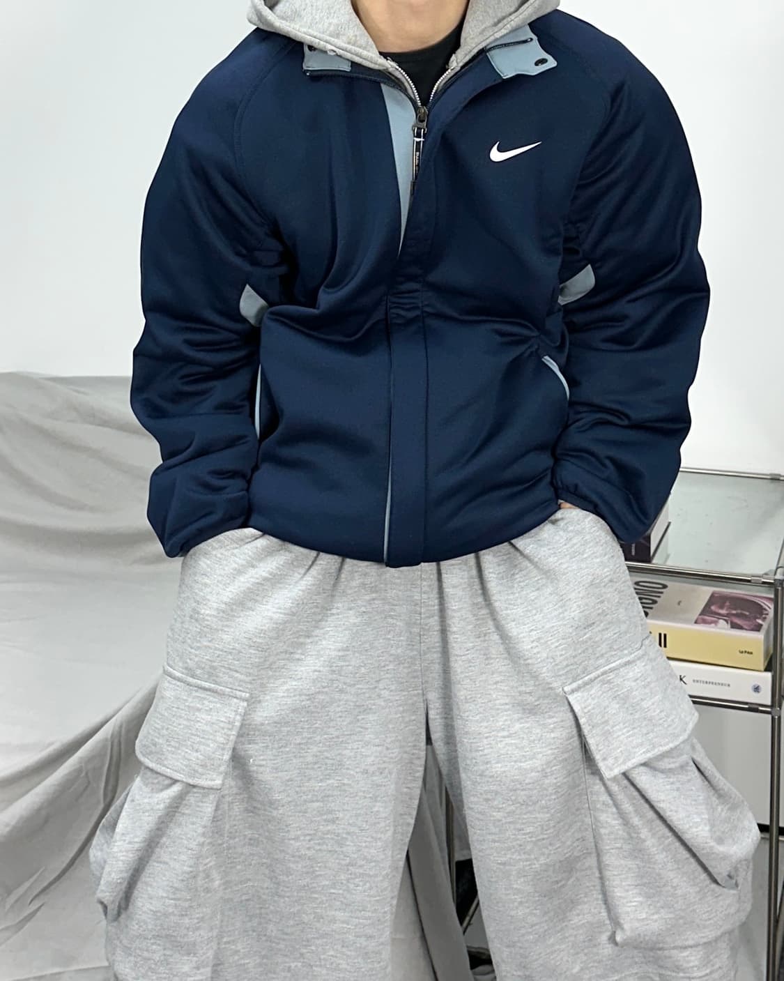 나이키 딥네이비 트랙탑 져지 L 상품이미지1