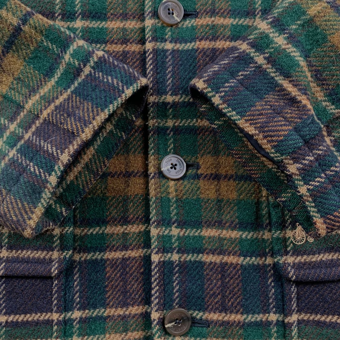 빈폴 자수로고 타탄체크 울 코트  상품이미지4