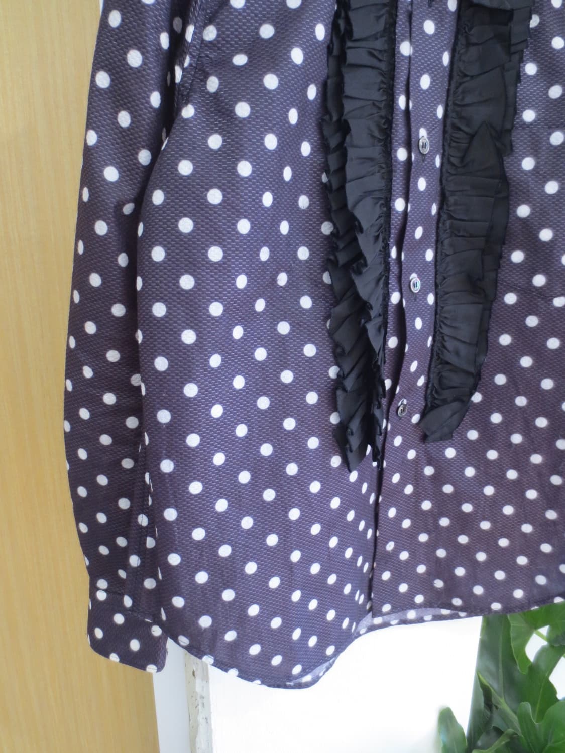 꼼데가르송 도트 프릴 셔츠 상품이미지5