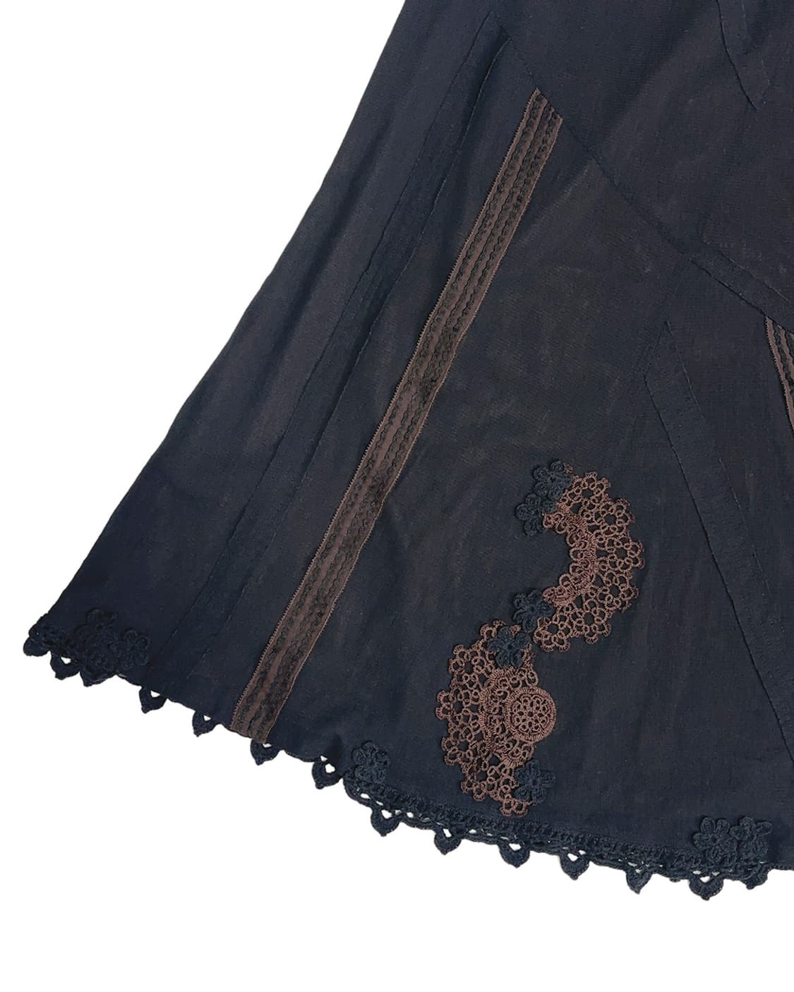 vintage appliquer mermaid long skirt 상품이미지5