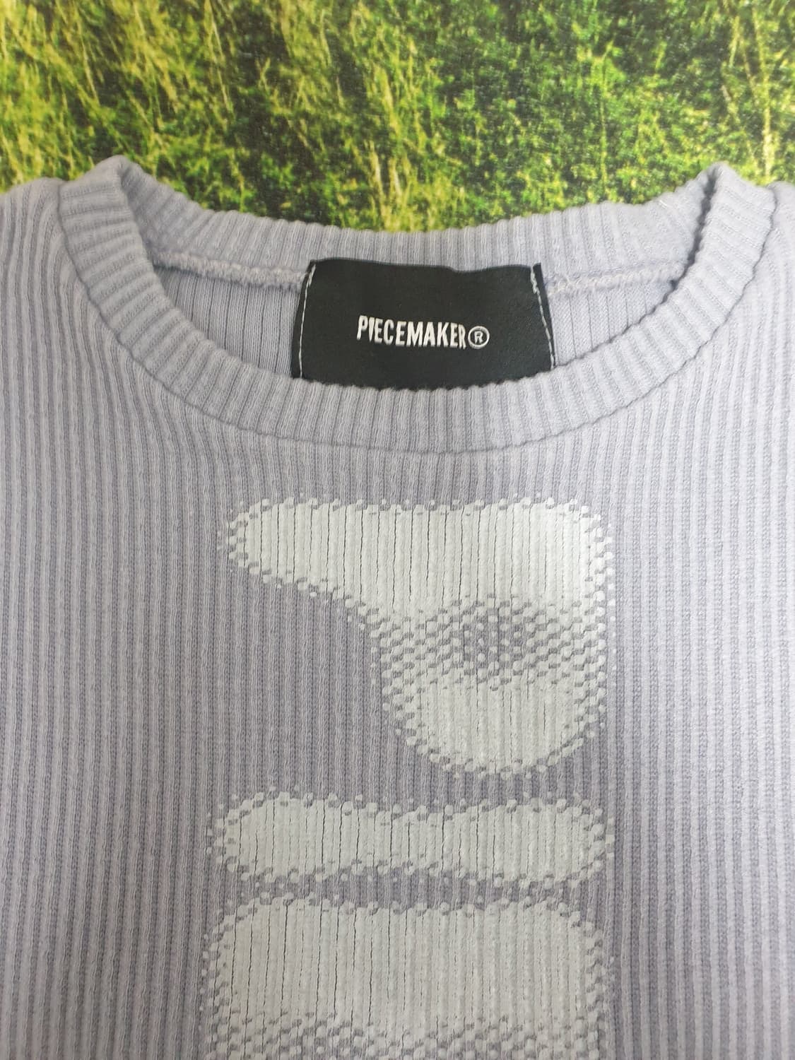 피스메이커 RIBBED CONTRAST CROP TEE (GREY) 상품이미지4