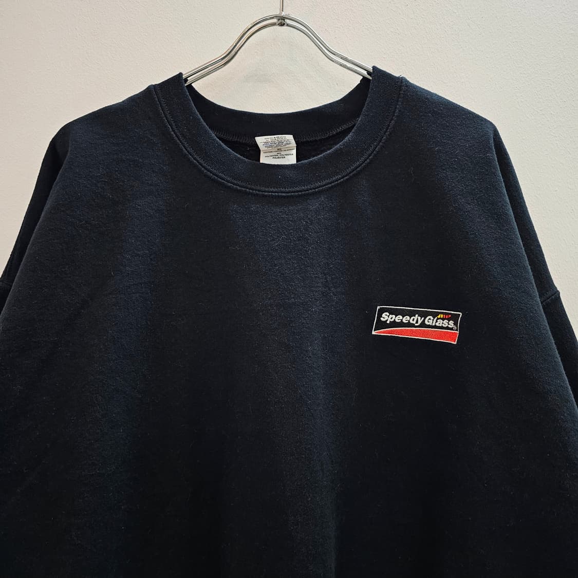 길단 블랙 맨투맨 기모 스웻셔츠 상품이미지2