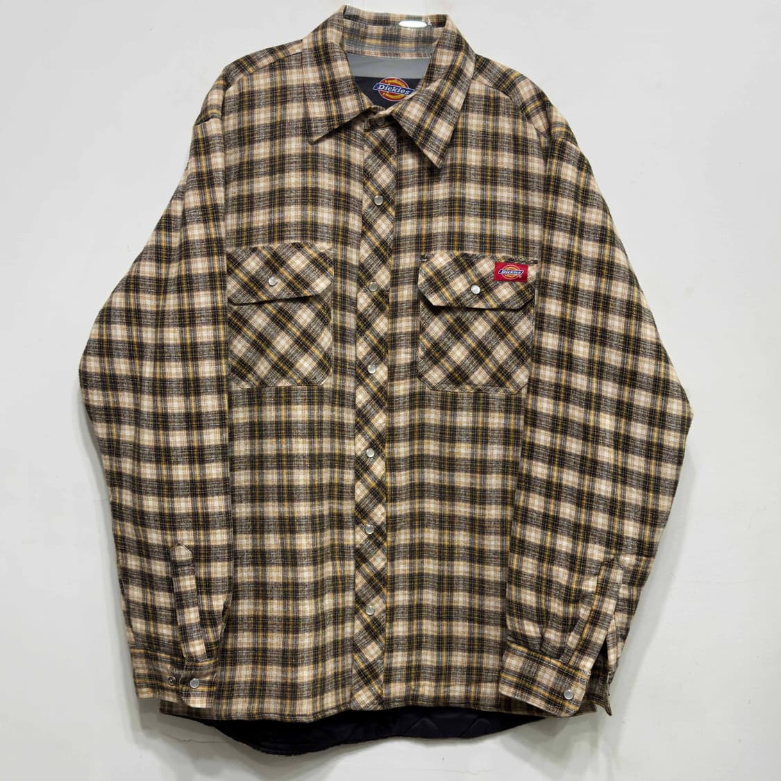 디키즈 체크 퀄팅 안감 셔츠 상품이미지1