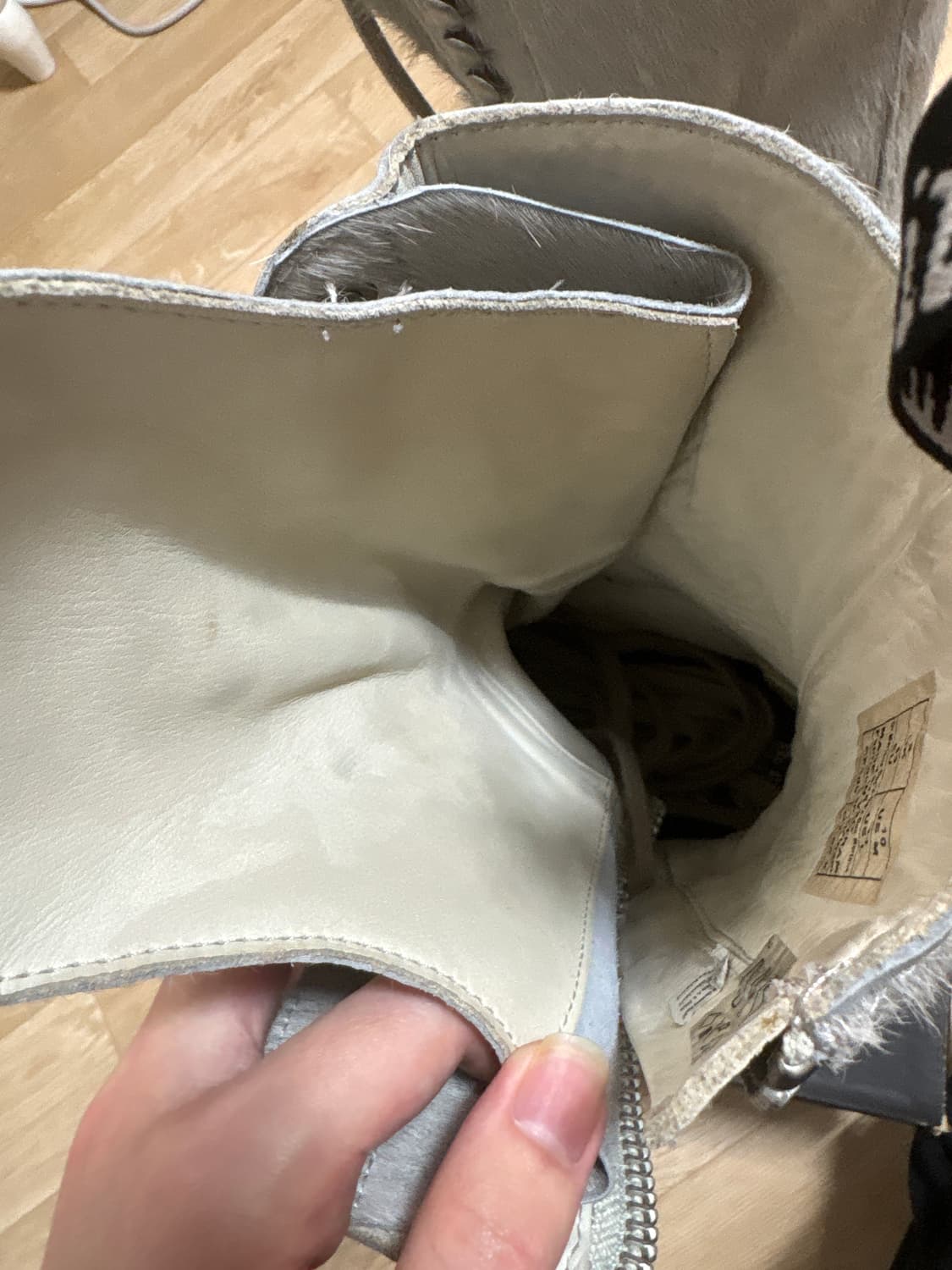 릭오웬스 닥터마틴 1918 RO 플래티넘 베이지 상품이미지3