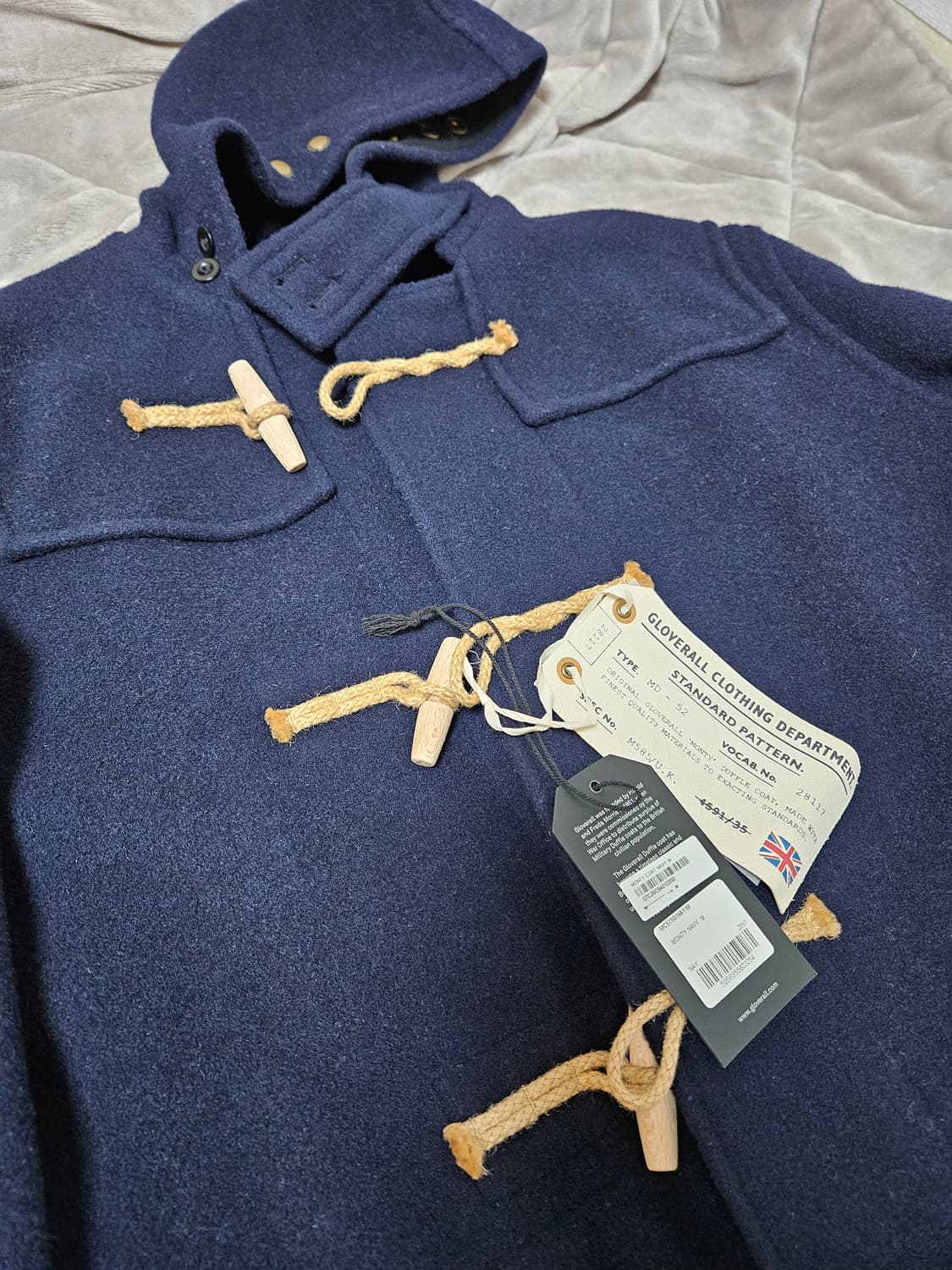 [M사이즈] 글로버올 오리지널 더플 코트 네이비 상품이미지2