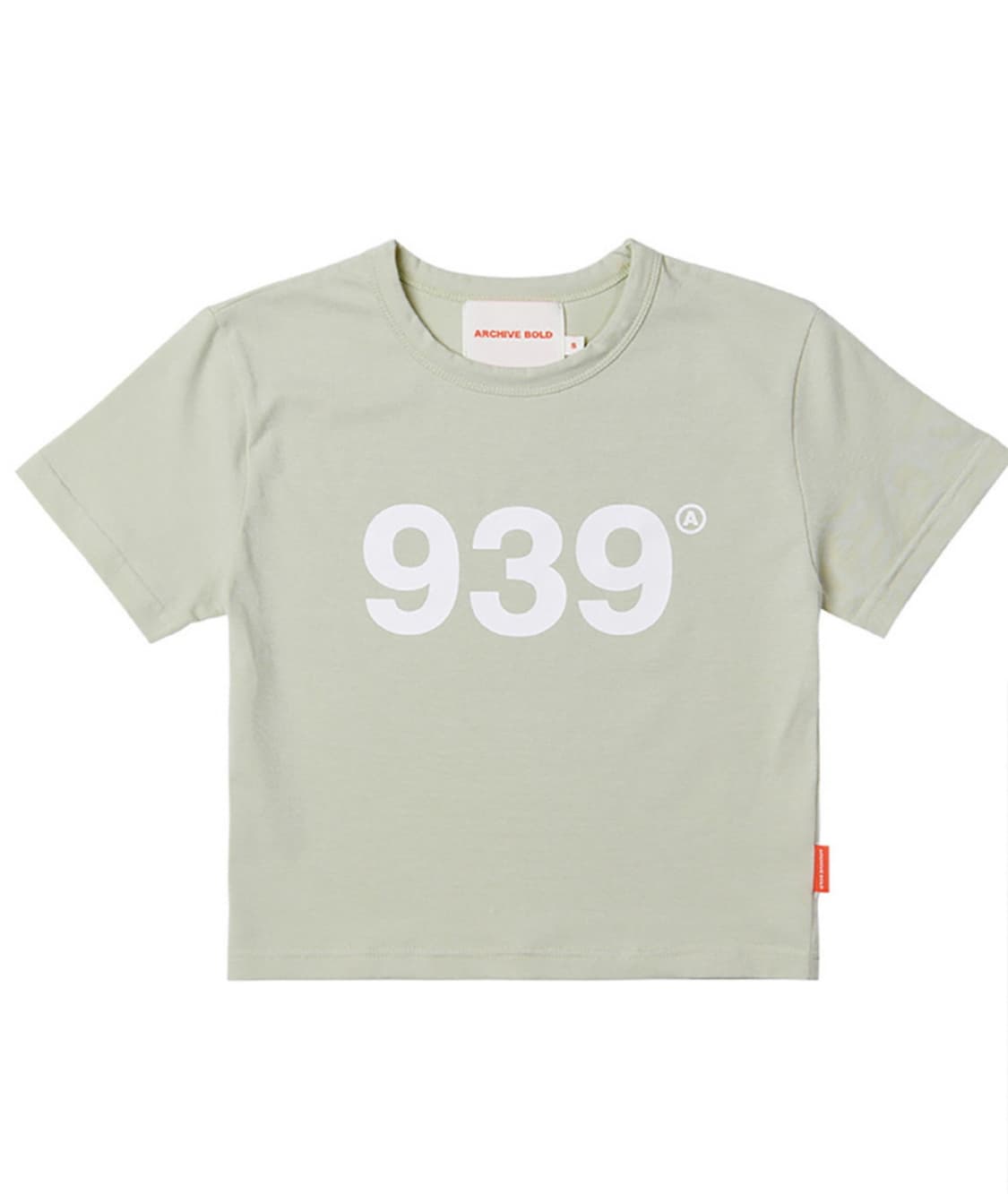 아카이브 볼드 LOGO CROP TOP (PALE SAGE)  상품이미지2