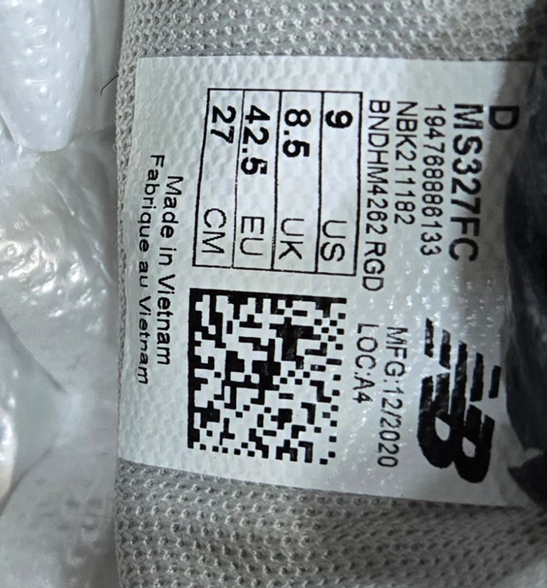 뉴발란스  270mm-  327 그레이퍼플 운동화 상품이미지7