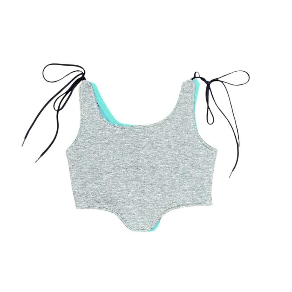 Embroidery Remake Lined Blue Bustier 상품이미지2