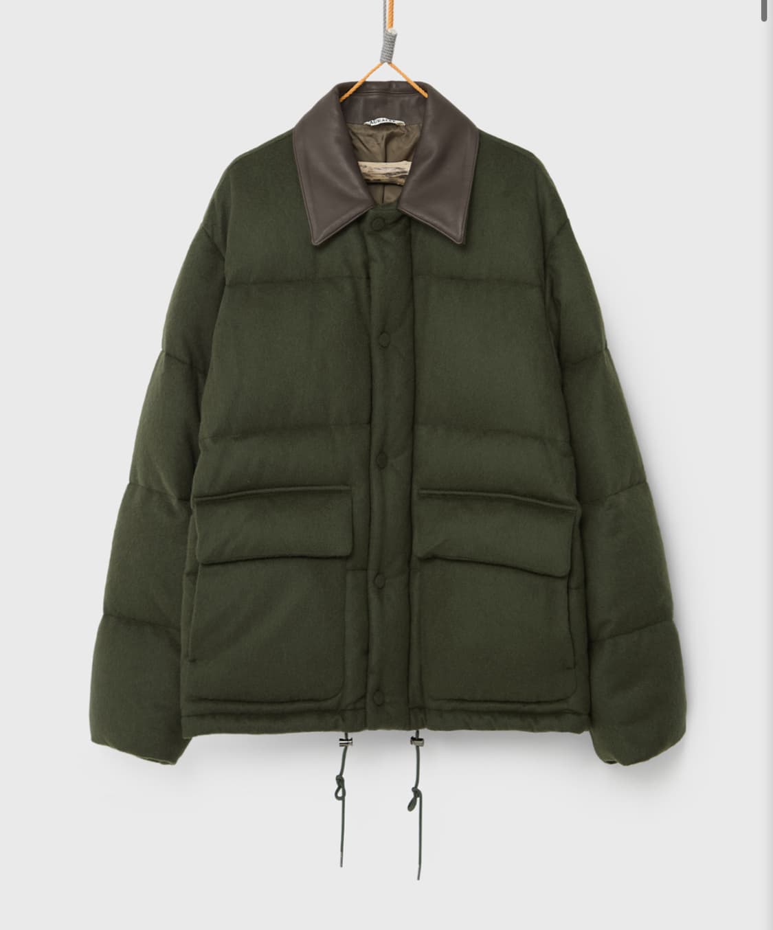 오라리 베이비 카멜 다운 블루종 올리브 상품이미지1